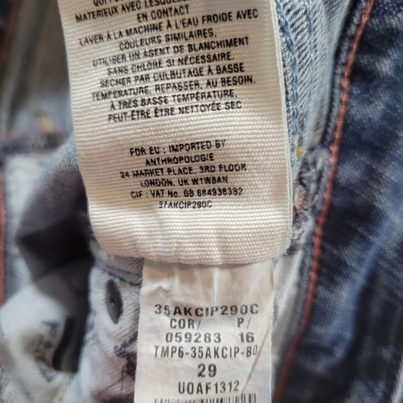 Pilcro and the letterpress Stet Jeans size 29 - Picture 7 of 8